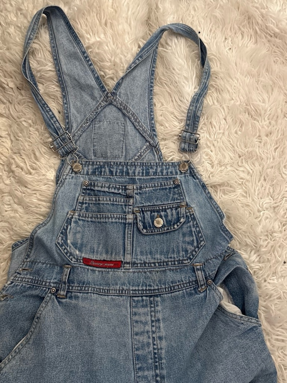 Classic Light Blue Denim Kids One-Piece Overalls
